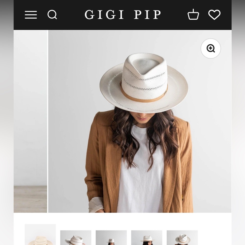 NWT GIGI PIP Women's Arlo Hat Tan- Retail $138